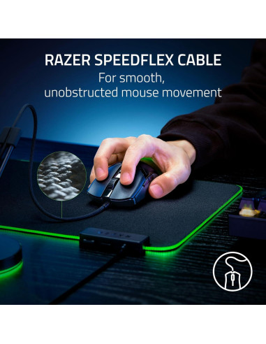 Razer Cobra Ratón Gaming con Cable 58g - Interruptores Ópticos Gen-3