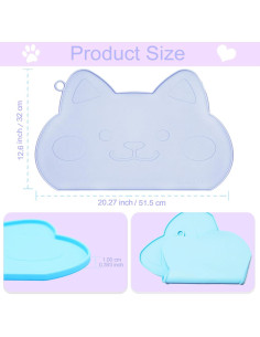 Alfombrilla de Silicona Impermeable para Mascotas Bikabpet 52x32cm 2