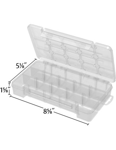 Caja de Almacenamiento Plástica Akro-Mils 05705 15 Compartimentos