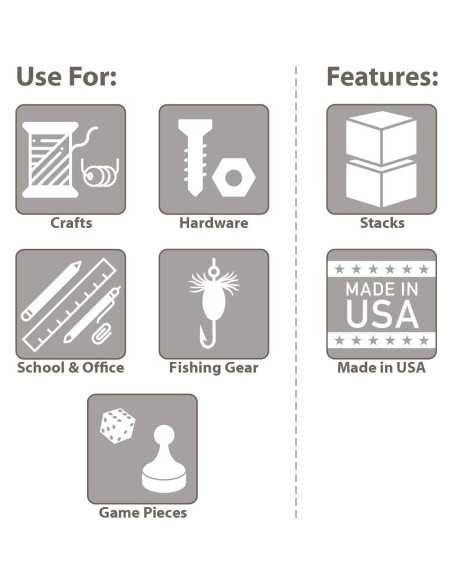 Caja de Almacenamiento Plástica Akro-Mils 05705 15 Compartimentos