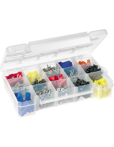 Caja de Almacenamiento Plástica Akro-Mils 05705 15 Compartimentos