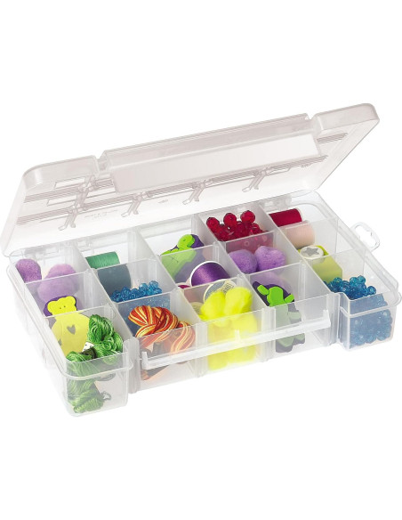Caja de Almacenamiento Plástica Akro-Mils 05705 15 Compartimentos
