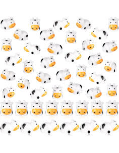 46 Mini Figuras de Vaca LBSXQGS para Decoración de Pasteles 2