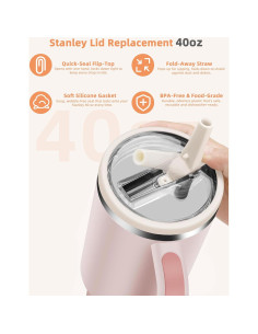 Tapa de Reemplazo Gybahy para Vaso Stanley 40oz - 2 Paquetes 2
