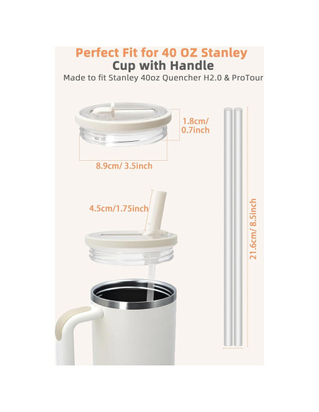 Tapa de Reemplazo Gybahy para Vaso Stanley 40oz - 2 Paquetes