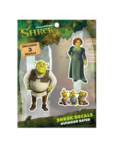 Set de 3 Calcomanías de Vinilo Shrek - Resistentes al Agua