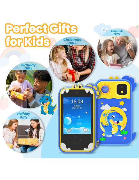 Teléfono Juguete Infantil Windpaint 2.8" Azul Educativo