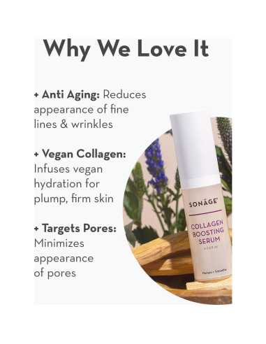 Suero Facial Vegano Aumentador de Colágeno Sonage 7.39 ml