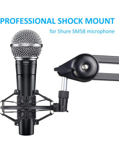 Soporte de Amortiguación SUNMON para Micrófono Shure SM58 2