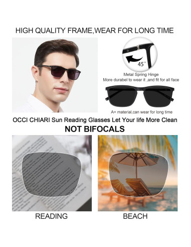 Gafas de Lectura Polarizadas OCCI CHIARI UV400 1.0 para Hombres