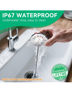 Termómetro Digital de Caramelo BOMATA IP67 con Clip 20cm 2