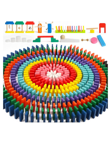 Juego de Dominó 1000 PZS Wondertoys con 11 Bloques Adicionales