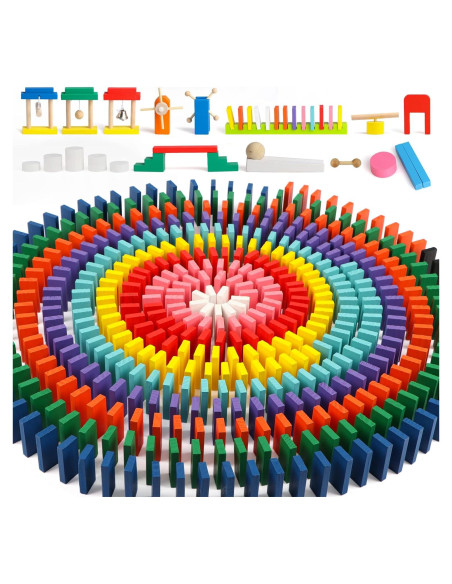 Juego de Dominó 1000 PZS Wondertoys con 11 Bloques Adicionales