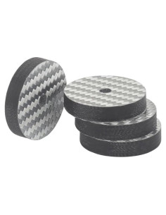 Patas de Aislamiento Audiocrast 25x5mm Fibra de Carbono 4Pcs