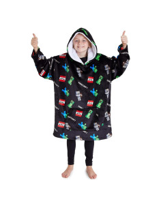 Sudadera Manta Sobredimensionada Minecraft Niños Forro Polar