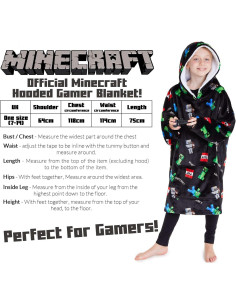 Sudadera Manta Sobredimensionada Minecraft Niños Forro Polar 2