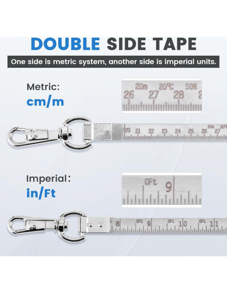 Cinta de Medición de Tanques de Aceite YJINGRUI 10m Acero Inoxidable