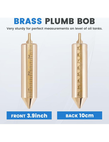 Cinta de Medición de Tanques de Aceite YJINGRUI 10m Acero Inoxidable