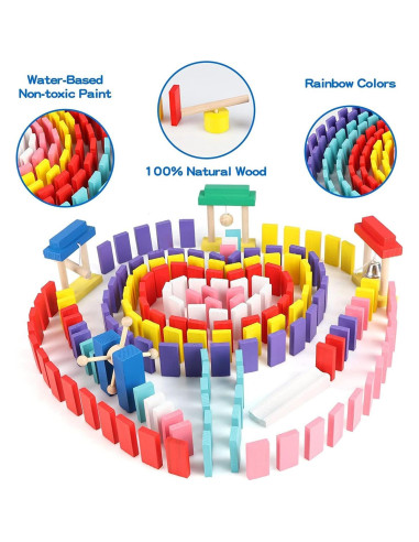 Juego de Dominó 1000 PZS Wondertoys con 11 Bloques Adicionales