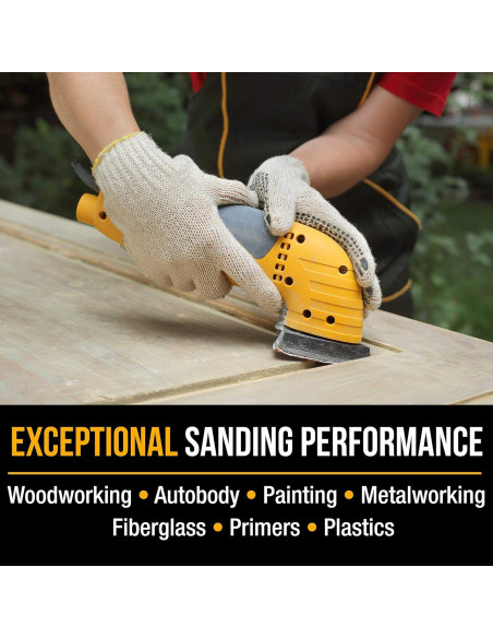 Hojas de Lijado Triangular Dura-Gold Premium 40 Granos - Caja de 16