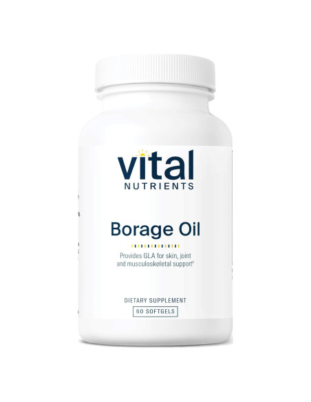 Aceite de Borraja Vital Nutrients 1000mg 60 Gelatinas Blandas
