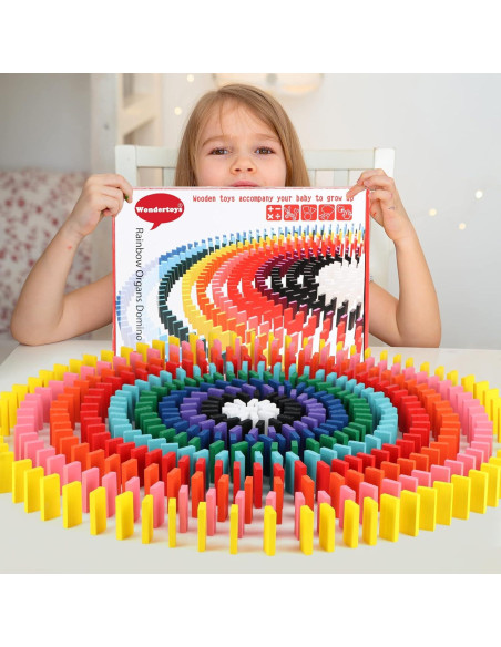 Juego de Dominó 1000 PZS Wondertoys con 11 Bloques Adicionales