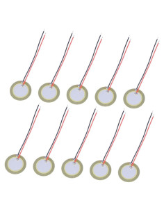 10 Piezas Elementos Piezoeléctricos 20mm Cobre para Guitarras