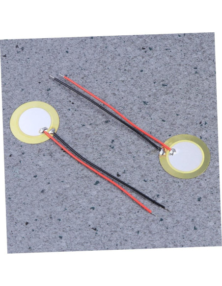 10 Piezas Elementos Piezoeléctricos 20mm Cobre para Guitarras