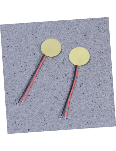 10 Piezas Elementos Piezoeléctricos 20mm Cobre para Guitarras