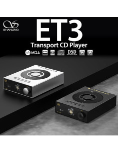 Reproductor de CD Shanling ET3 Negro con Bluetooth y USB 2