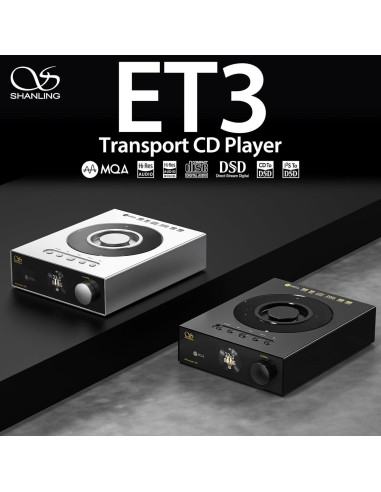 Reproductor de CD Shanling ET3 Negro con Bluetooth y USB