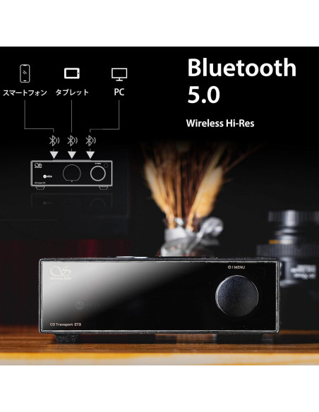 Reproductor de CD Shanling ET3 Negro con Bluetooth y USB