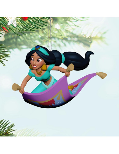 Adorno Navideño Hallmark 2025 Jasmine Aladino 6.35x6.35x9.53cm