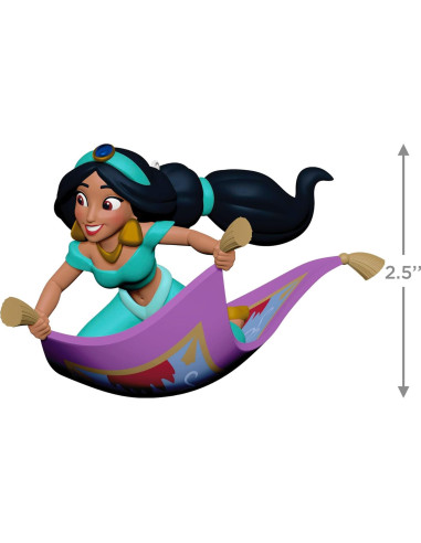 Adorno Navideño Hallmark 2025 Jasmine Aladino 6.35x6.35x9.53cm