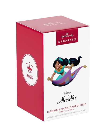 Adorno Navideño Hallmark 2025 Jasmine Aladino 6.35x6.35x9.53cm