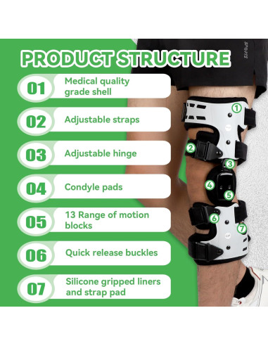 Férula de Rodilla Descompresiva Orthomen para Alivio de Dolor