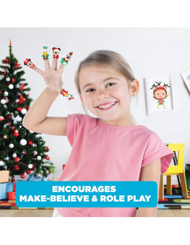 Conjunto de 10 Marionetas de Dedo Mickey Mouse - Juguetes Educativos