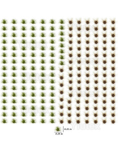 Diorama Floral 208 Piezas Ylutex 8mm para Modelismo 2