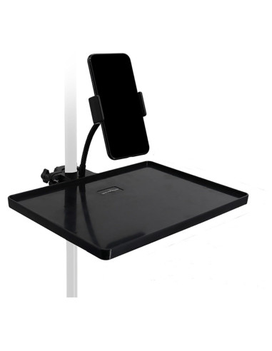 Bandeja de Accesorios para Micrófono BOOMARM03 con Soporte para Teléfono