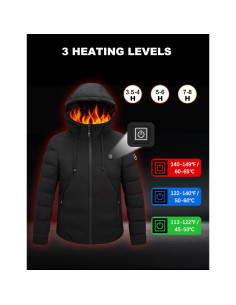 Abrigo Calentado Eléctrico Unisex Guangdong RPS-048L 5V 2