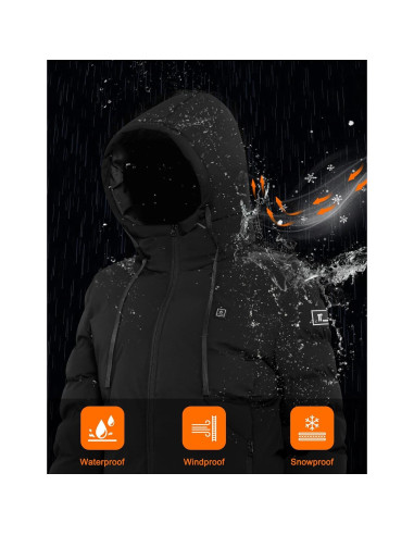 Abrigo Calentado Eléctrico Unisex Guangdong RPS-048L 5V