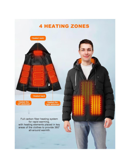 Abrigo Calentado Eléctrico Unisex Guangdong RPS-048L 5V