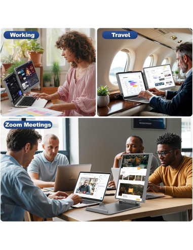 Extensión de Pantalla Cenerius 2K 14" para Laptop IPS