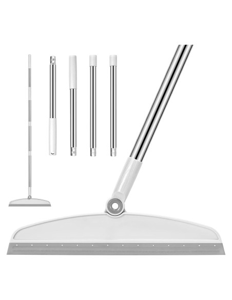 Escoba Mágica Multifuncional NACENA 137 cm Silicona Blanca