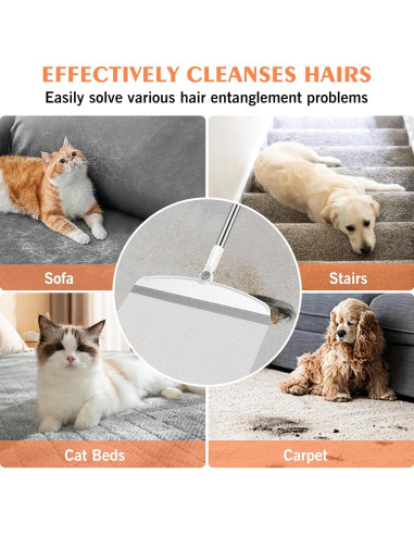 Escoba Mágica Multifuncional NACENA 137 cm Silicona Blanca