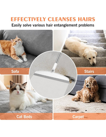 Escoba Mágica Multifuncional NACENA 137 cm Silicona Blanca