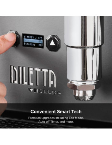 Máquina de Espresso Diletta Bello+ Acero Inoxidable 26.31kg