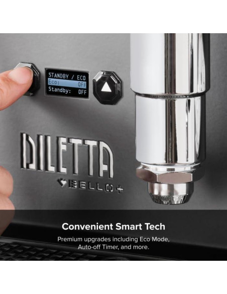 Máquina de Espresso Diletta Bello+ Acero Inoxidable 26.31kg
