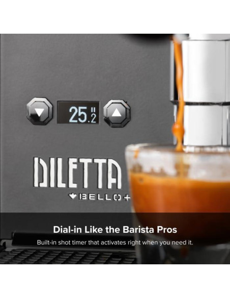 Máquina de Espresso Diletta Bello+ Acero Inoxidable 26.31kg