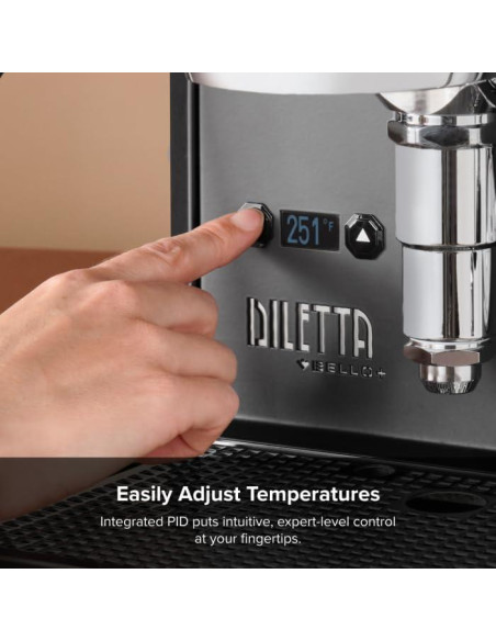 Máquina de Espresso Diletta Bello+ Acero Inoxidable 26.31kg